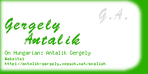 gergely antalik business card